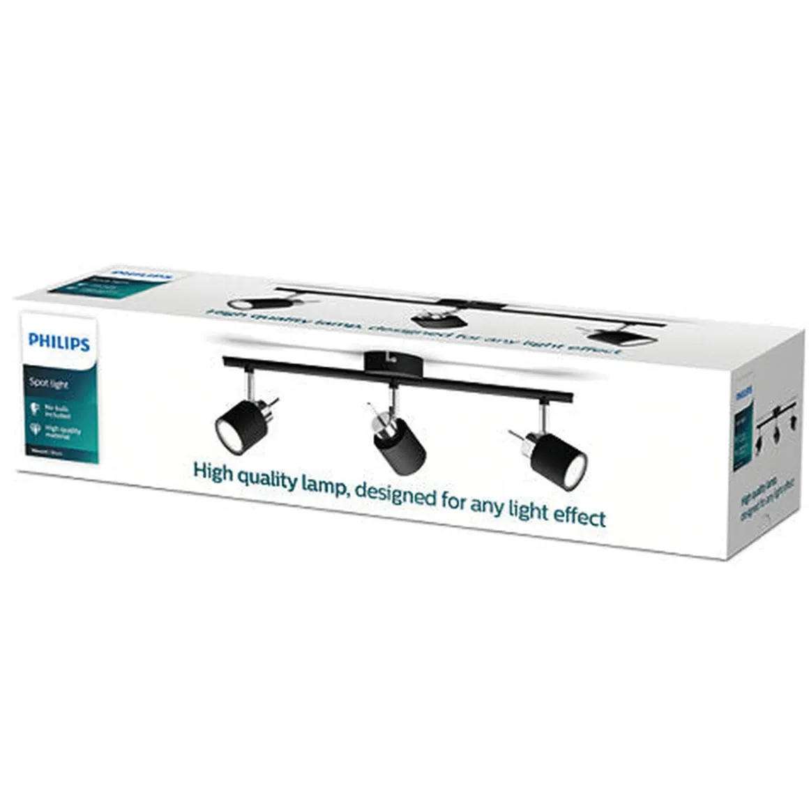 Philips Meranti skinne med 3 spot GU10