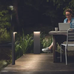 Philips myGarden Bustan pullert 77 cm utendørs IP44 2x4,5W LED - Antrasitt
