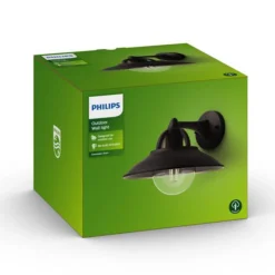 Philips myGarden Cormorant vegglampe utendørs IP44 - Svart