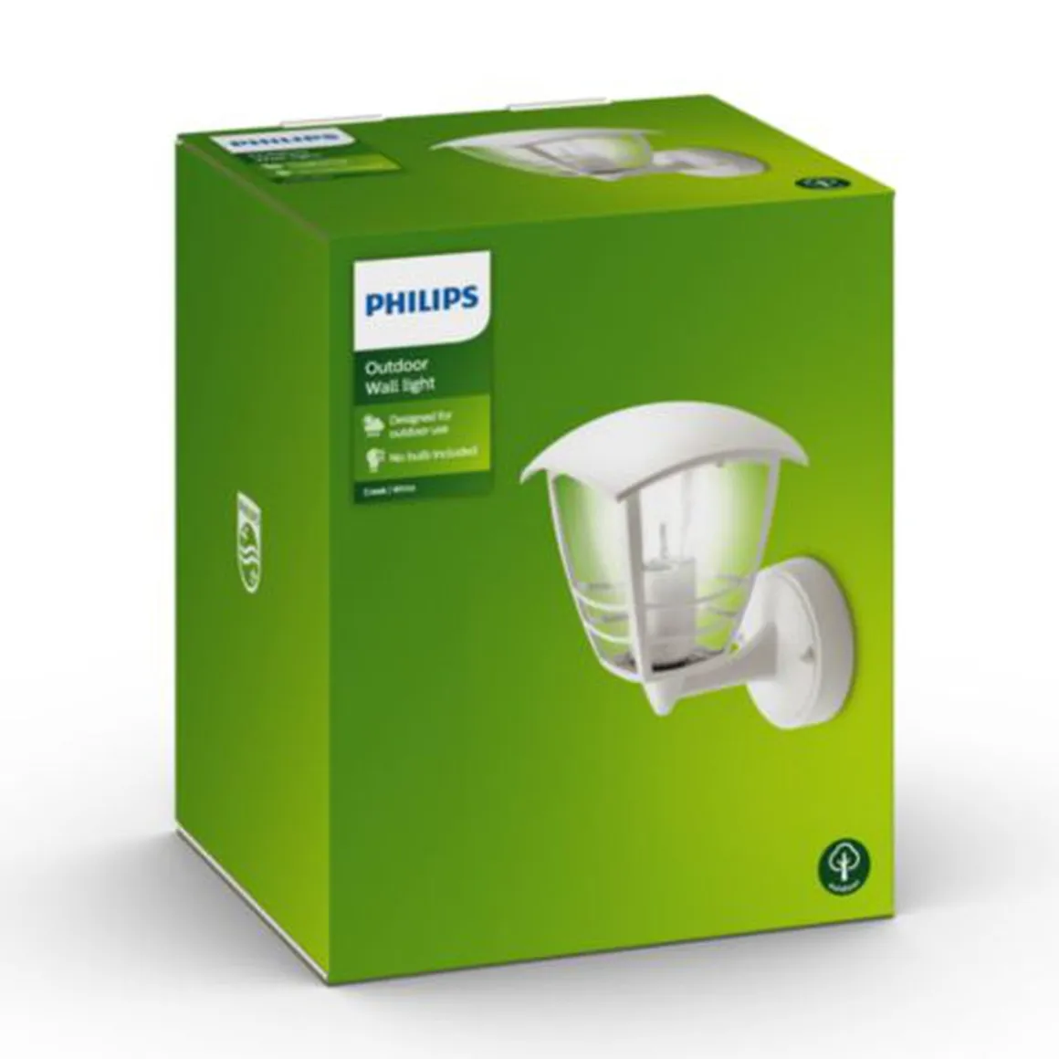 Philips myGarden Creek vegglampe opp utendørs IP44 - Hvit