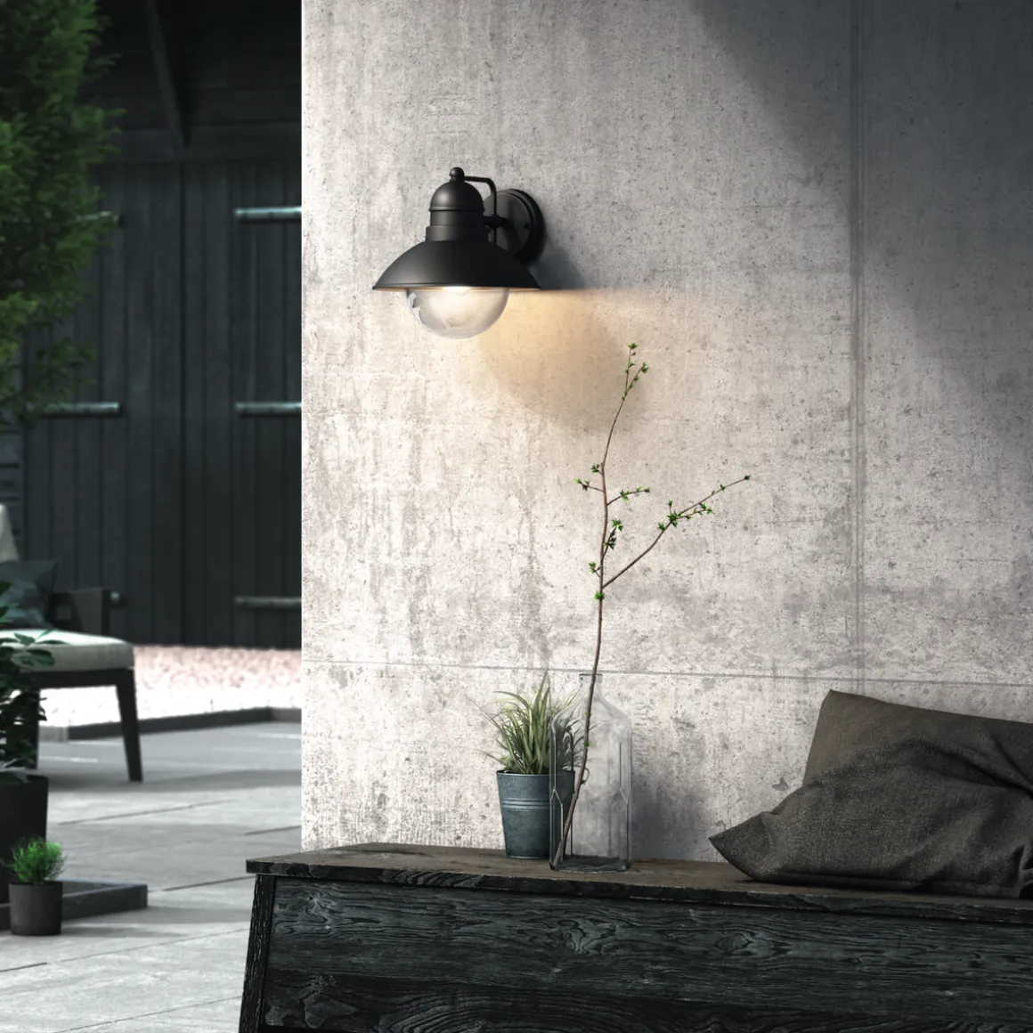 Philips myGarden Hoverfly vegglampe utendørs - Svart
