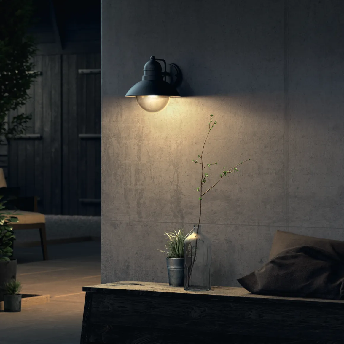 Philips myGarden Hoverfly vegglampe utendørs - Svart