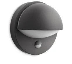 Philips myGarden Juni vegglampe utendørs IP44 E27 m/sensor - Antrasitt