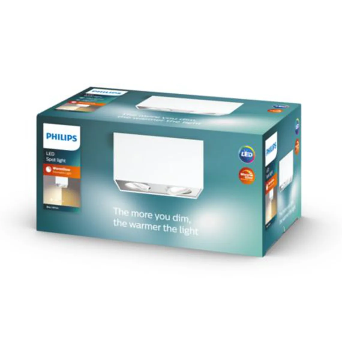 Philips myLiving dobbel takspot 2x4,5W warmglow