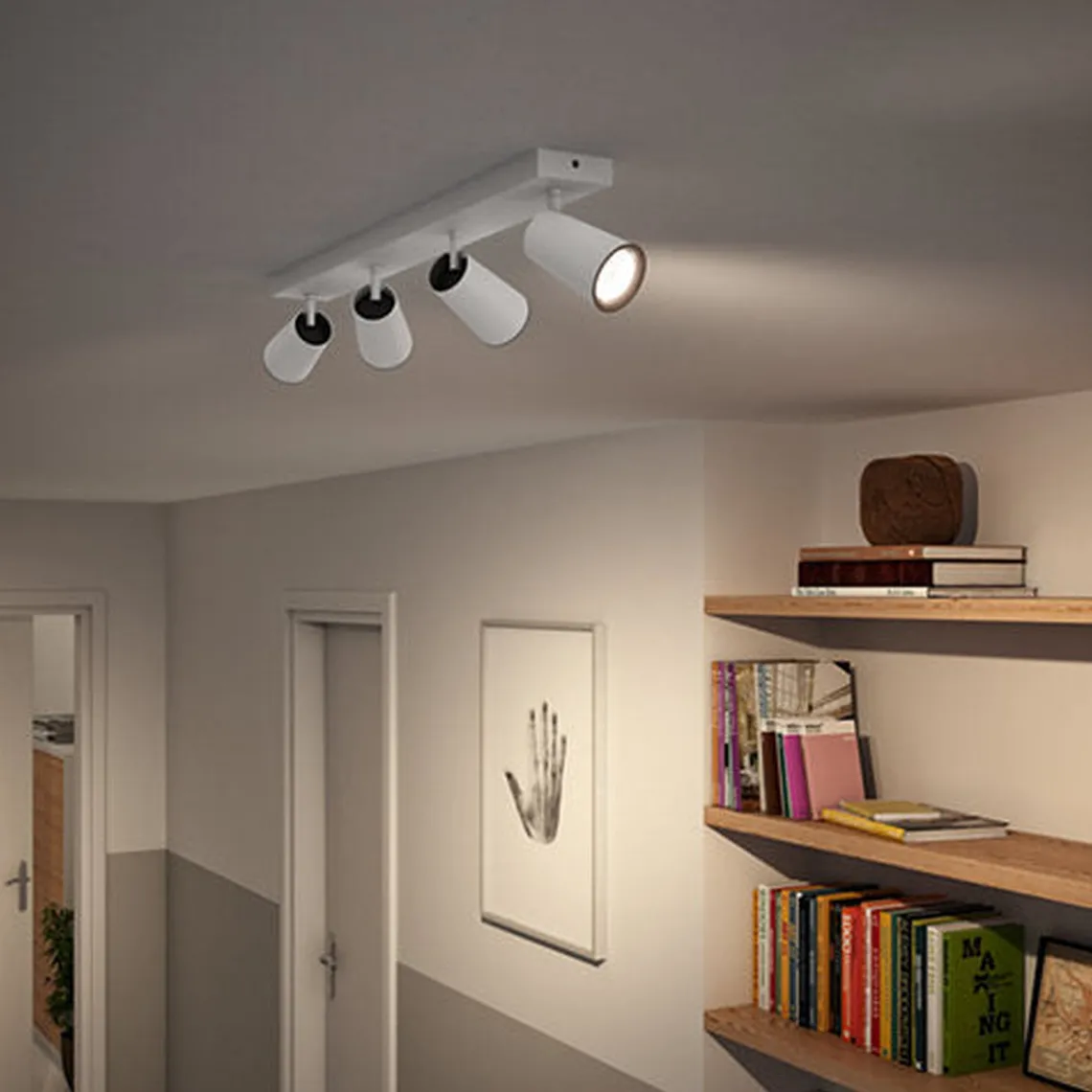 Philips myLiving Paisley med 4 spot GU10