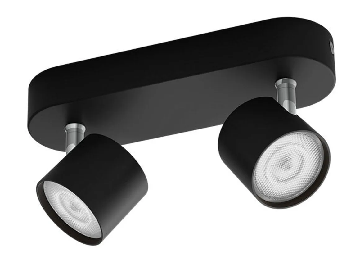 Philips myLiving star taklampe 2x4,5W 2700 Kelvin dimbar - Svart