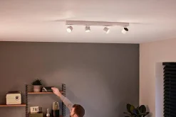 Philips Star Warmglow 4 LED-spot dimbar - Hvit
