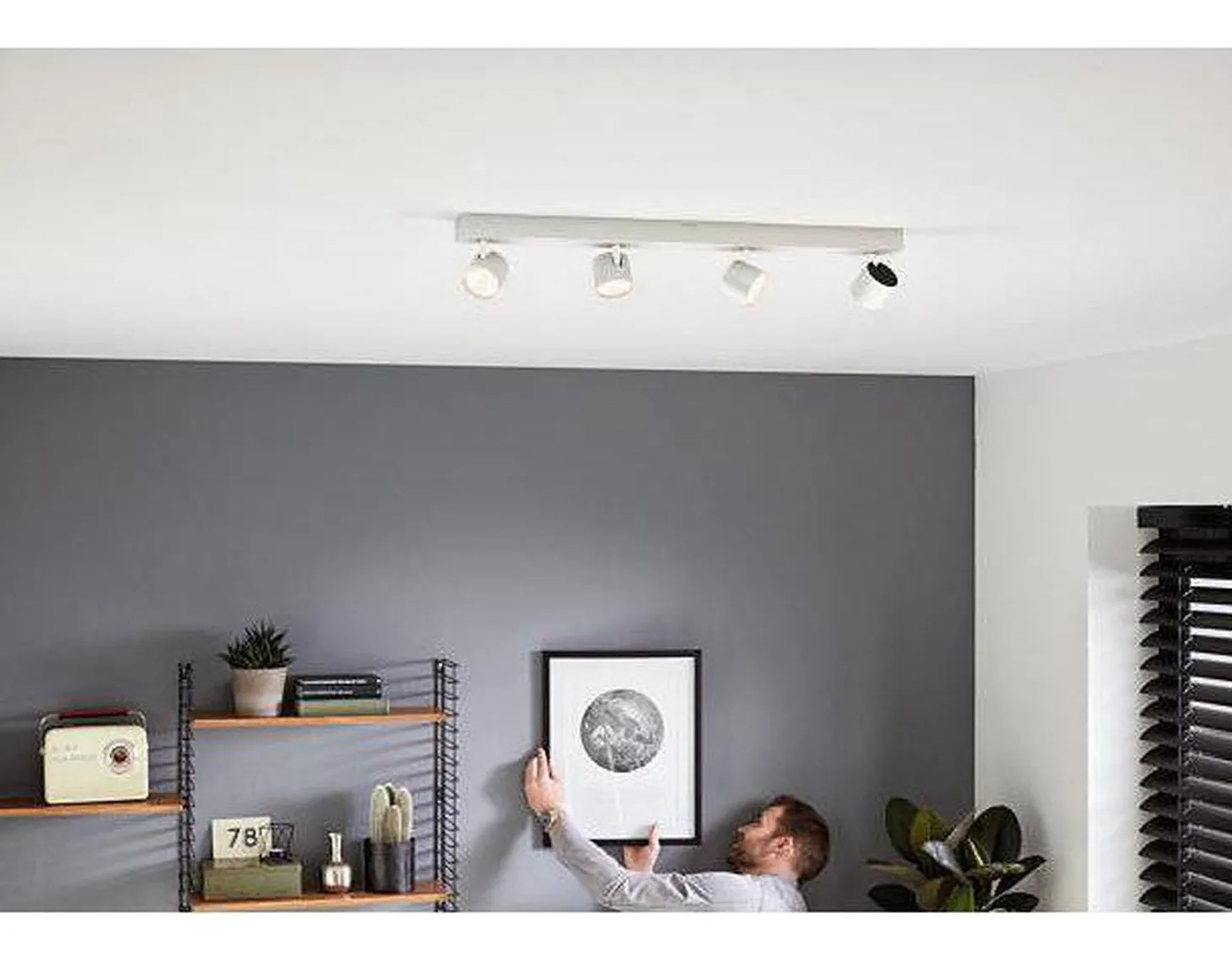 Philips Star Warmglow 4 LED-spot dimbar - Hvit
