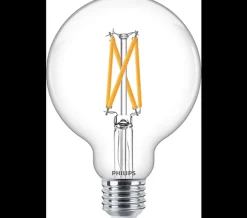 Philips 7W globe dimbar LED filament warmglow 95 mm (60W) RA90