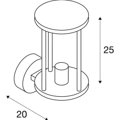 Photonia vegglampe utendørs IP55