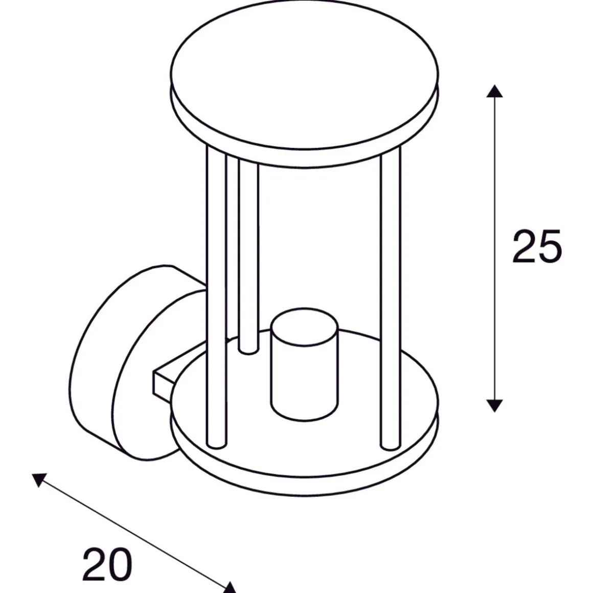 Photonia vegglampe utendørs IP55