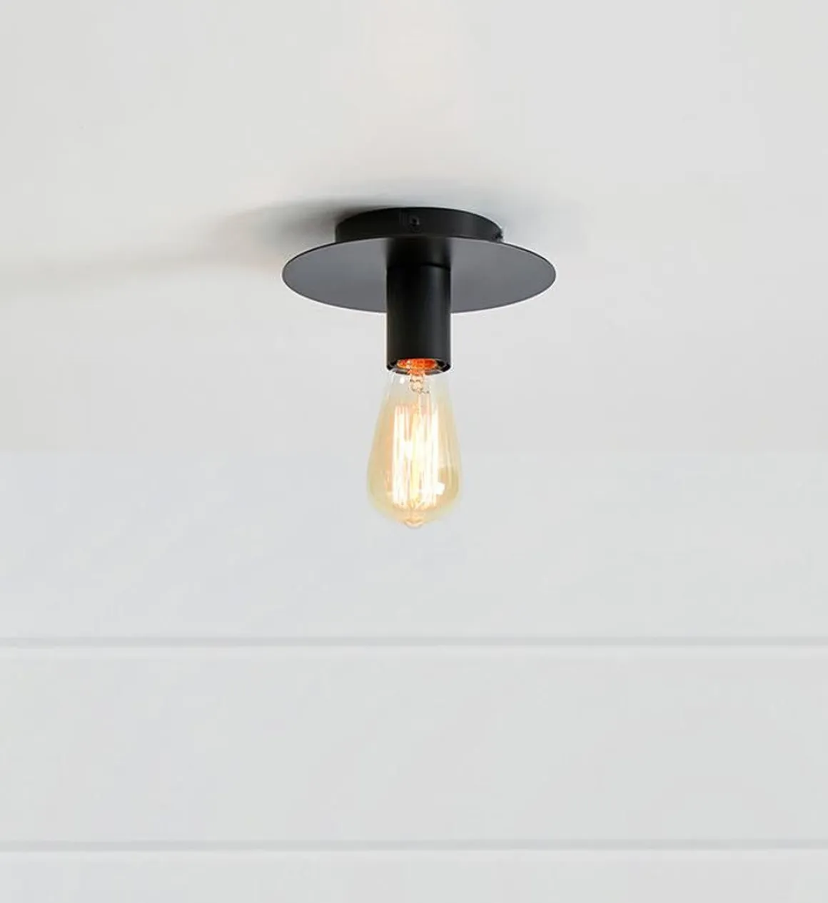 Piatto taklampe - Svart - Svart