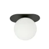 Plaza taklampe 1 lys - Svart/Opal