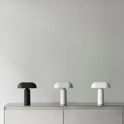 Porta bordlampe - Grå