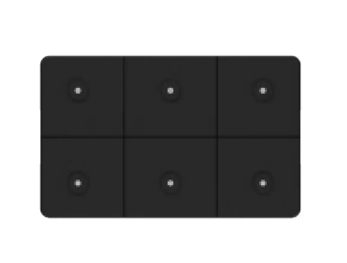 6-port ladeplate for Aura og Volar bordlamper