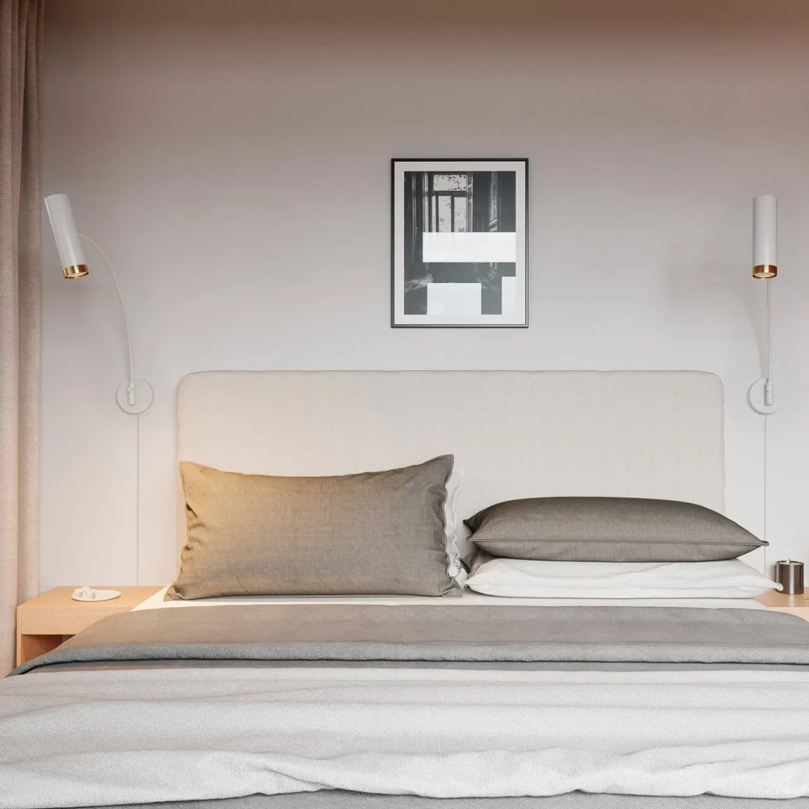 Puls XL vegglampe - Matt Hvit