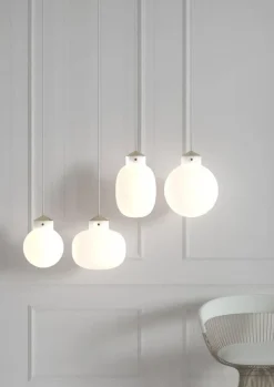 Raito takpendel 22 oval - Opal hvit