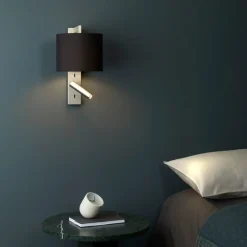 Ravello LED Reader vegglampe rund skjerm