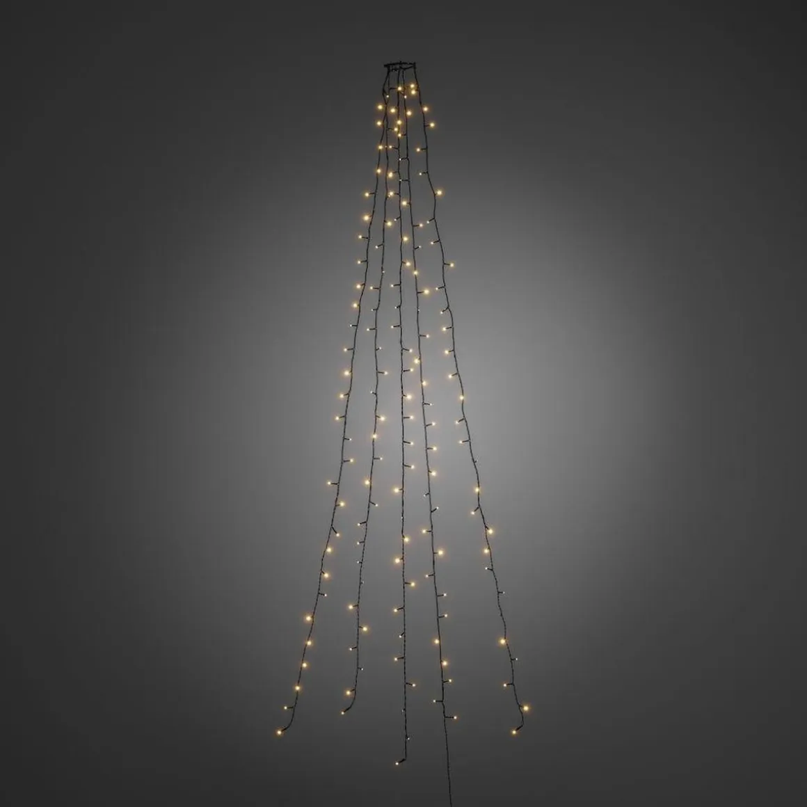 Ring slynge for juletre 5x50 LED 300 cm - Amber