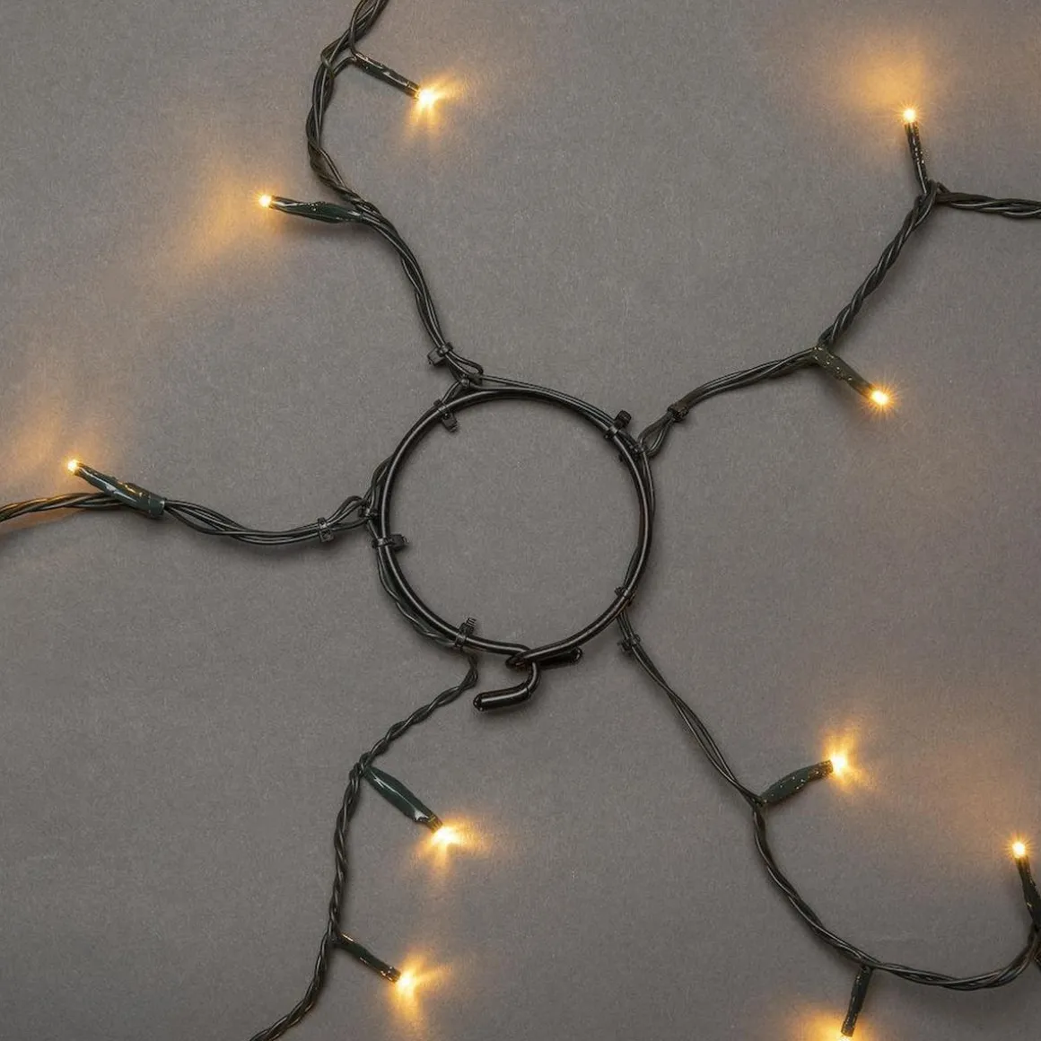 Ring slynge for juletre 5x40 LED 240 cm - Amber
