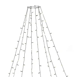 Ringslynge 2,4 meter Firefly 8 x 30 amber LED - Frostet