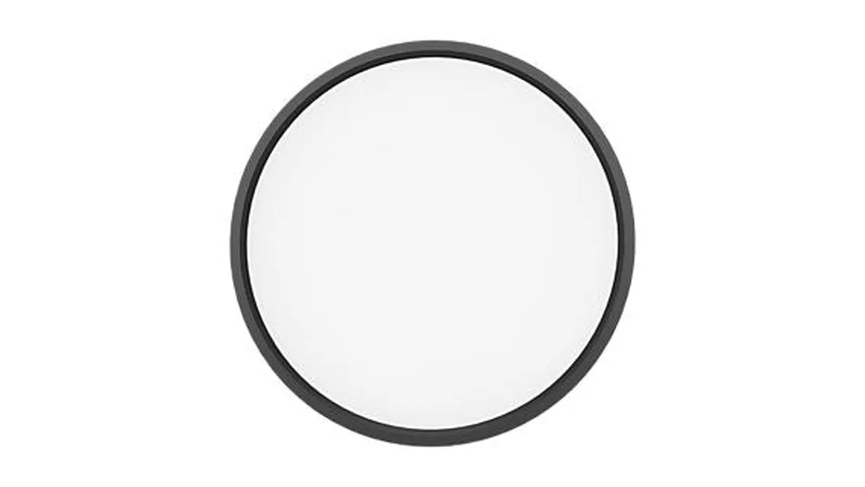 Ring taklampe 30 cm 15W 2700/3000/4000K Dimbar - Svart
