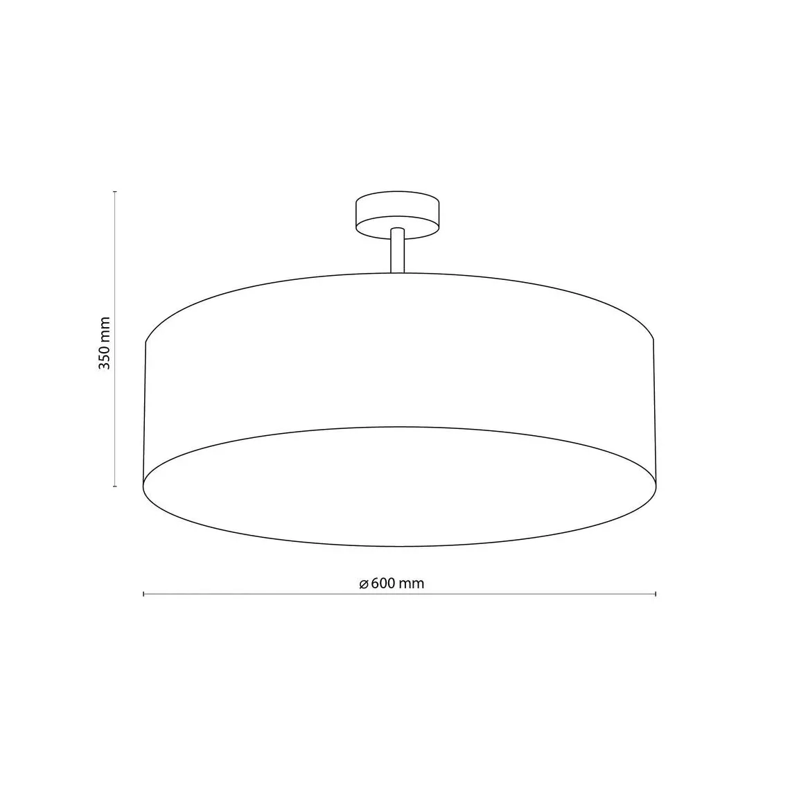 Rondo taklampe 60 cm