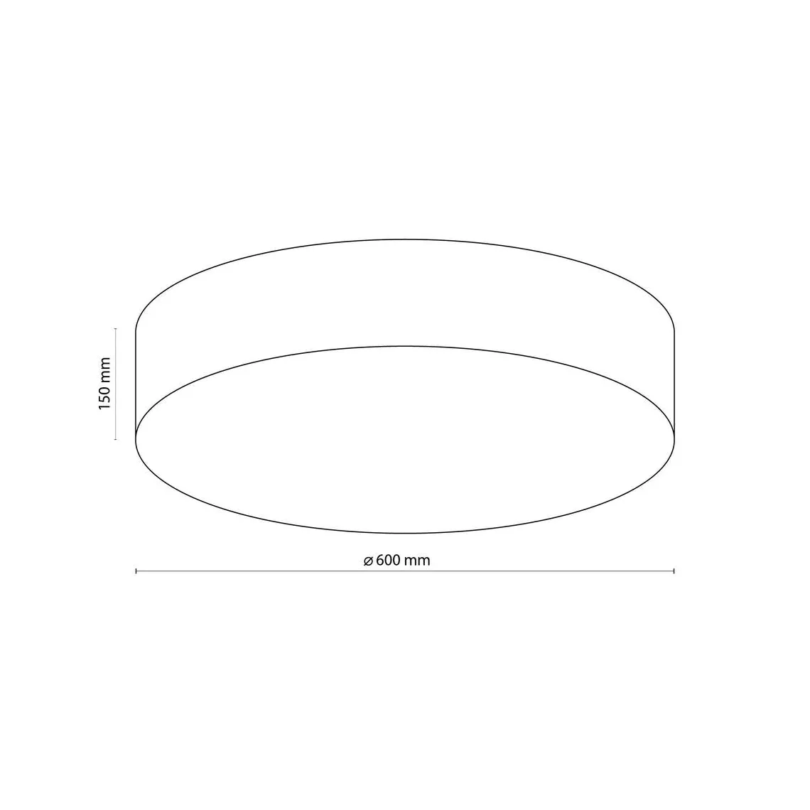 Rondo taklampe 60 cm