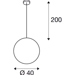 Rotoball 40 cm takpendel