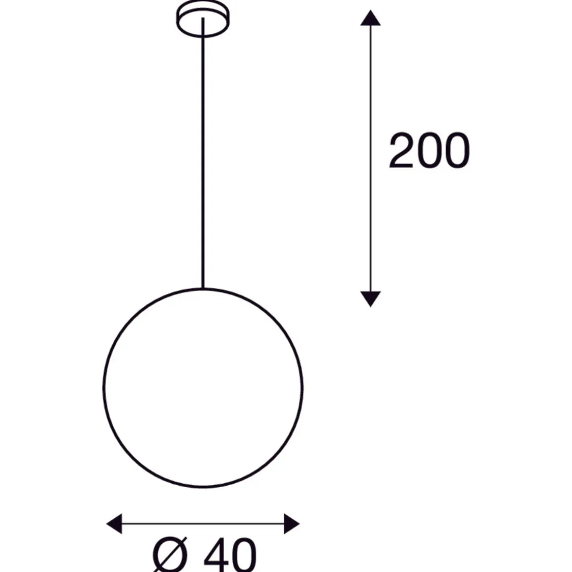 Rotoball 40 cm takpendel