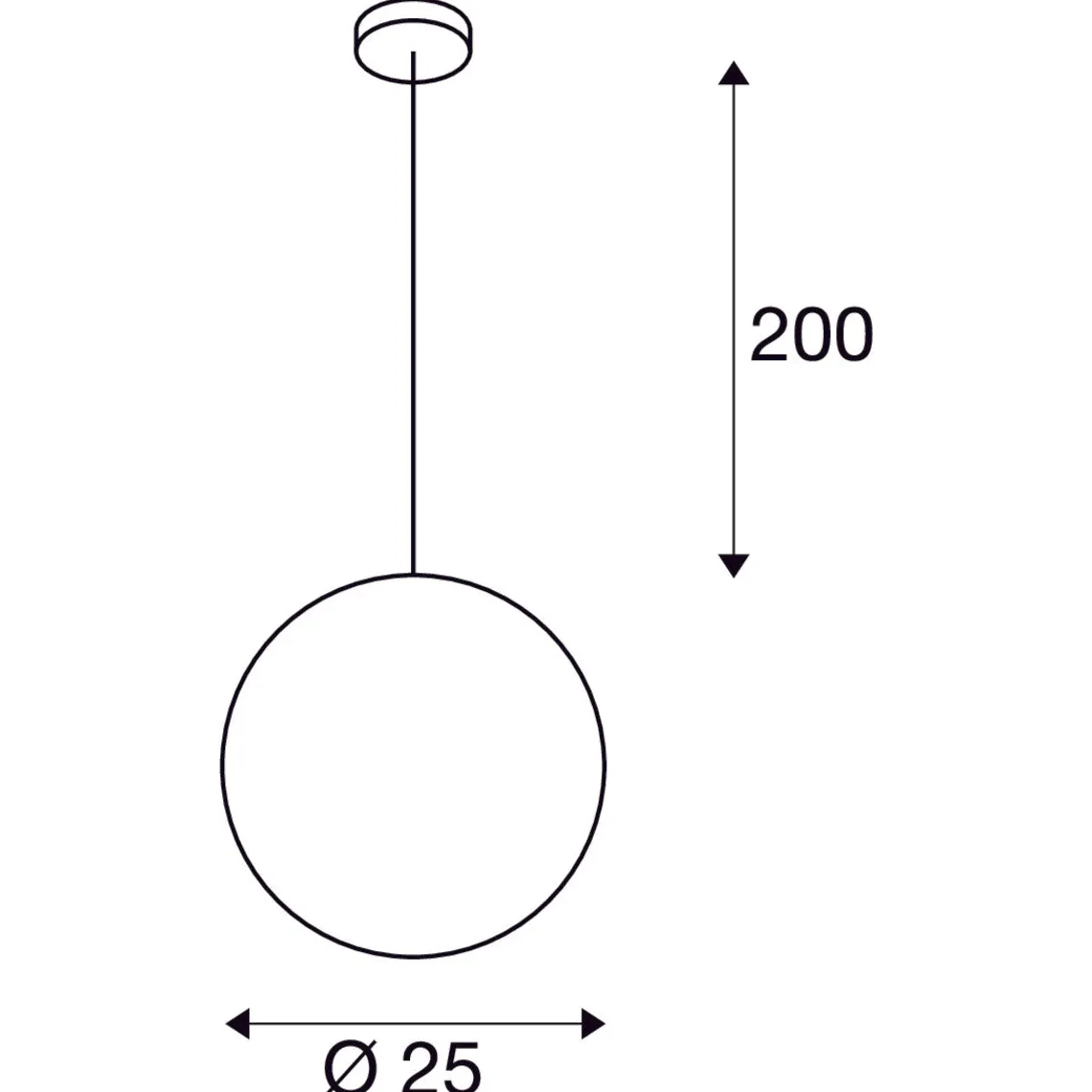 Rotoball 25 cm takpendel