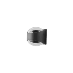 Saga vegglampe IP65 12W 3000K - Svart