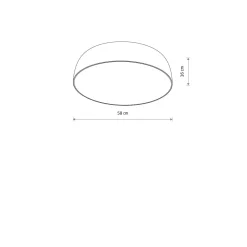 Satellite taklampe 58 cm E27 dimbar