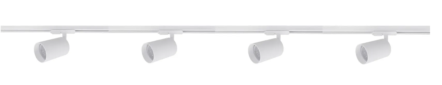 Secco spotskinne 4 spotter 2 meter - Pure white