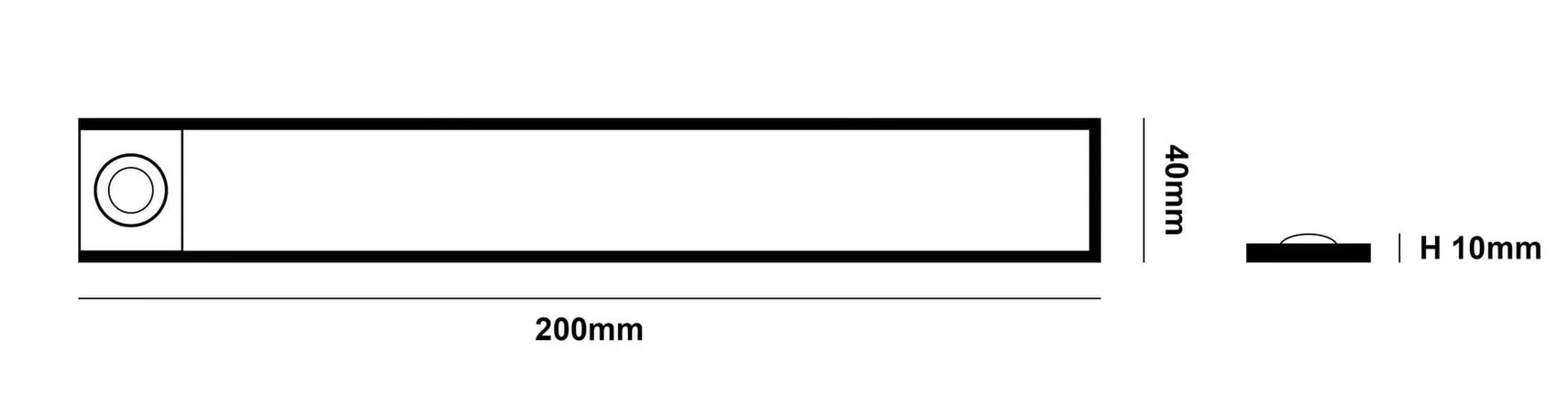 Sens Cabinet Light 20 cm oppladbar med sensor