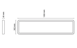 Sense Surface 1200 takarmatur 29W 4000K IP20 IK10 Dimbar - Hvit