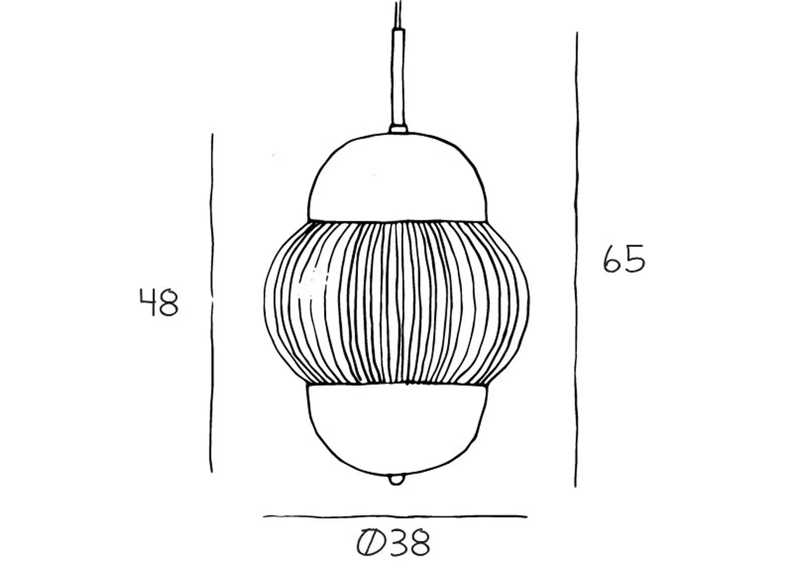 Shahin taklampe XL - Klar