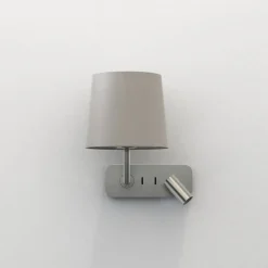 Side by Side vegglampe med skjerm