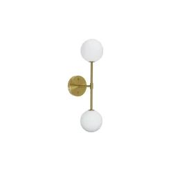 Sigma vegglampe dobbel IP23 - Gull/Opal