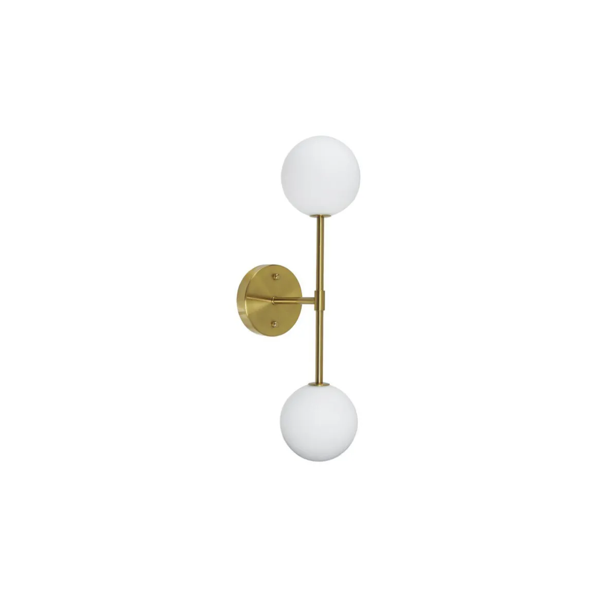 Sigma vegglampe dobbel IP23 - Gull/Opal