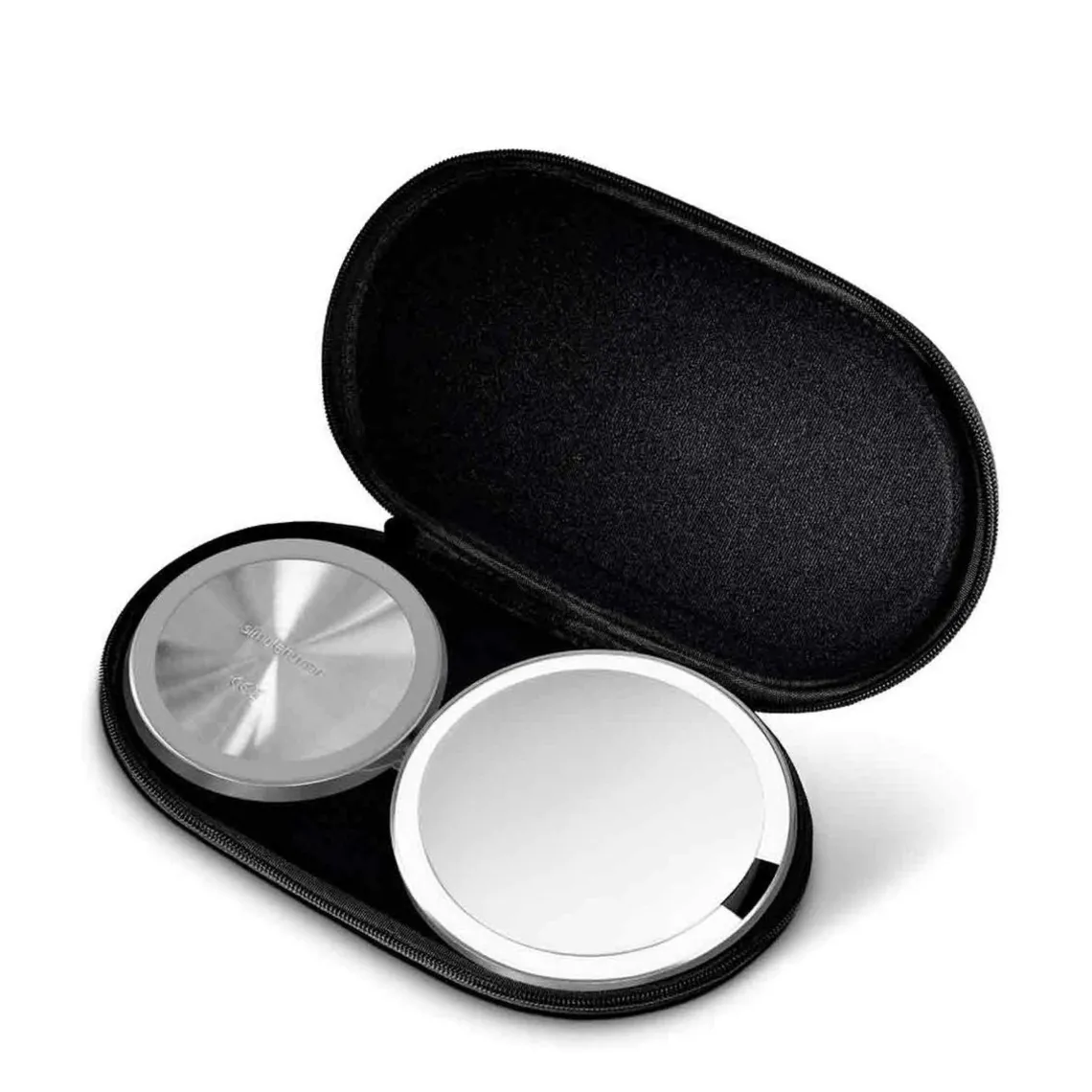 Simplehuman sminkespeil med lys, 12cm reisespeil