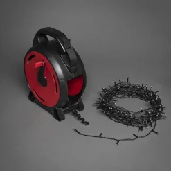 Slynge 600 LED 42 meter julelys på kabeltrommel IP44 - Varmhvit