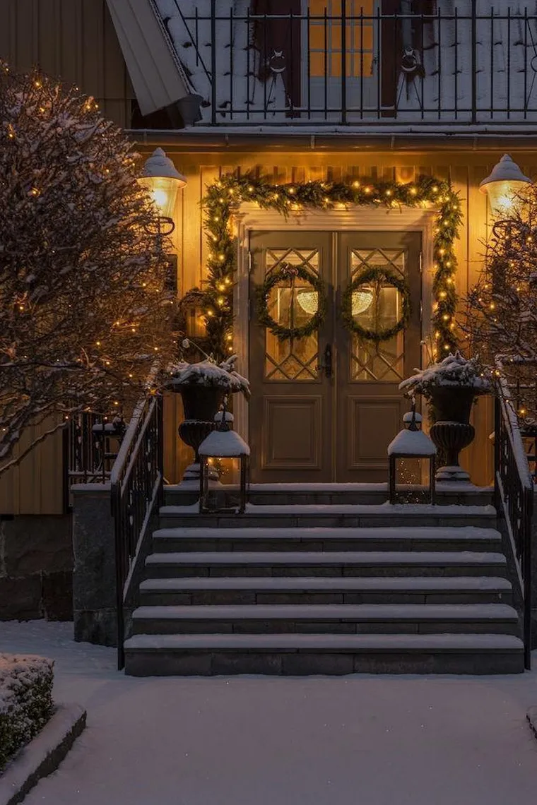 Slynge 19 meter - 120 minilys LED utendørs IP44 - Varmhvit (Amber)