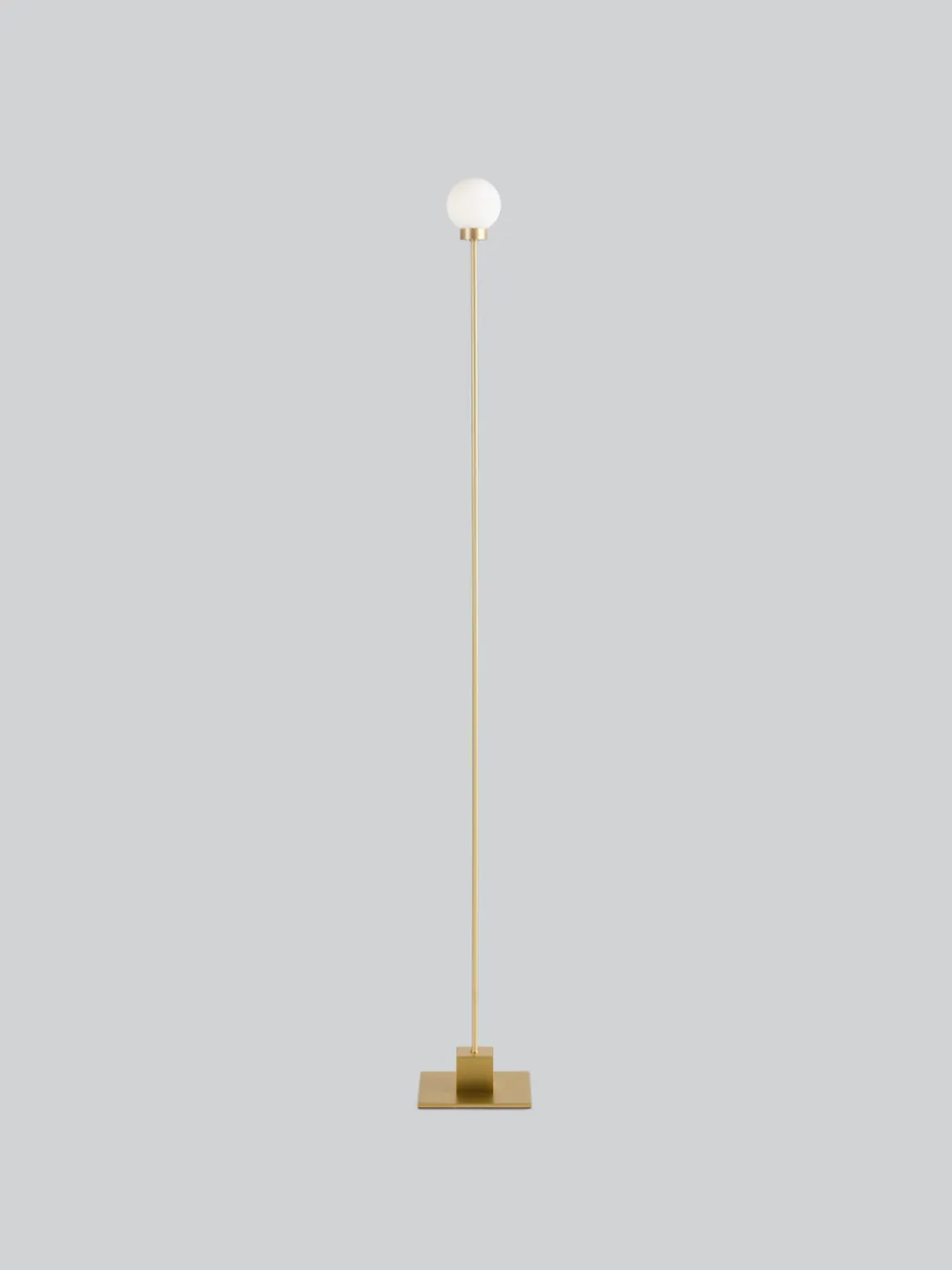 Snowball Gulvlampe - Messing