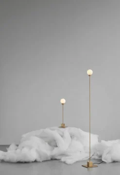 Snowball Gulvlampe - Messing