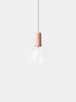 Socket takpendel lav - rosa