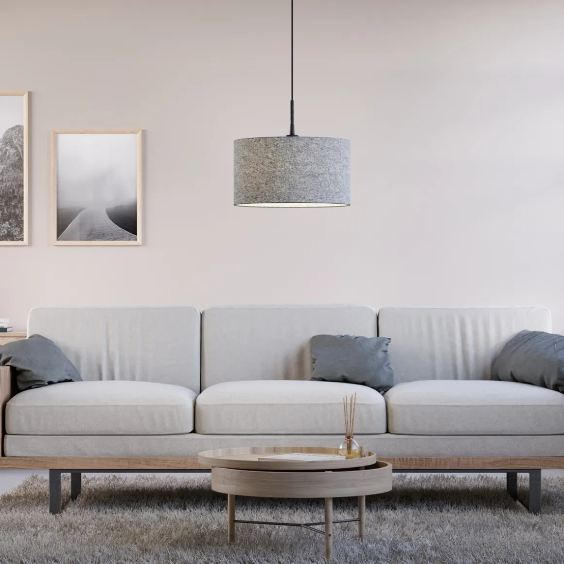Soft takpendel 40 cm E27
