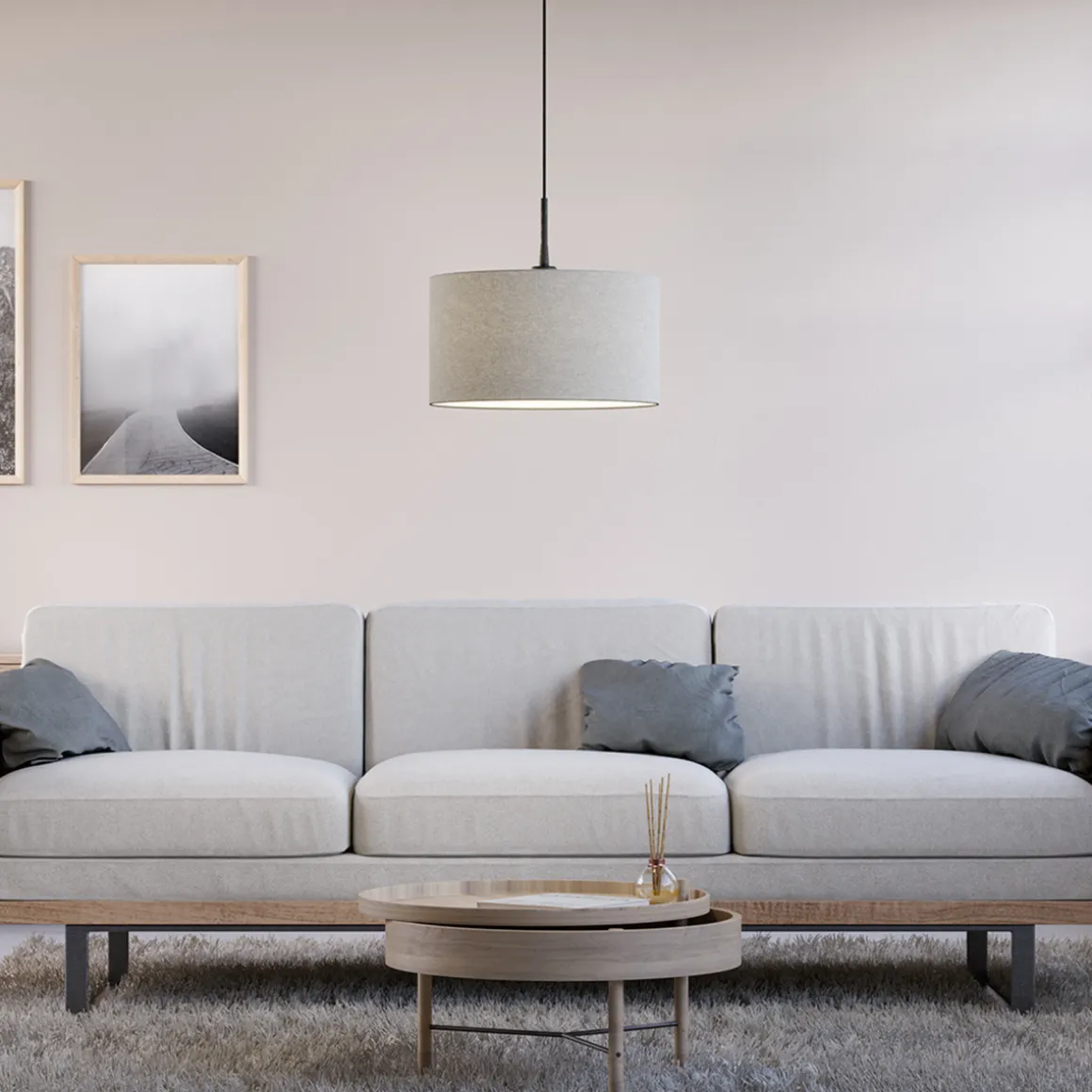Soft takpendel 40 cm E27