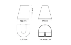 Spike 920 lumen 11W LED + opplys 6W - Skumringssensor og stikkontakt - Hvit