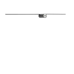 Spin vegglampe medium 99 cm 14W 3000K - Svart